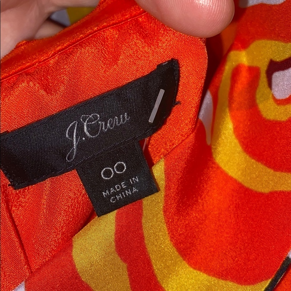 J.Crew silk sarong dress in painted paisley dress - Picture 8 of 8